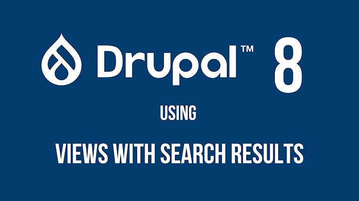 #Drupal 8 Using Views with Search Results