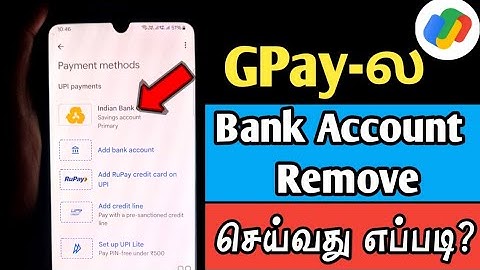 How To Remove Bank Account On Google Pay Tamil | Delete Bank Account From Google Pay | Gpay Tricks |