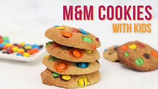 Chewy M&M Cookies recipe that you WON'T regret! | Baking with Kids! screenshot 2