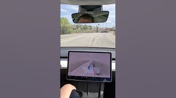 Self driving Tesla🚧#shorts #tesla #teslacheck #elonmusk #tech #technology #autopilot #fsdbeta #magic