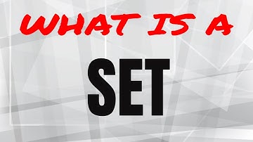 Sets (Well defined collection of objects)