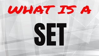 Sets (Well defined collection of objects)