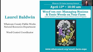 Weed'em out: managing noxious and toxic weeds on your farm