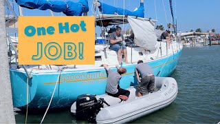 Fixing Our Torn Up Paint  | Total Boat Paint | ep 210