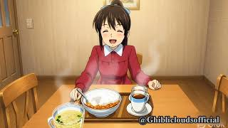 “Living Alone for a Day | College Girl Vlog” in Ghibli style/ASMR #viral #ghiblistyle #animation 