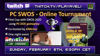 REPLAY - SWOS Online Tournament | LIVE feat. ElMichaJ | PC DOS mode | #sensibleonstream ep. 38