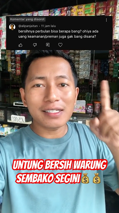 Berapa sih untung bersih usaha warung sembako ?? usaha toko sembako  #usahawarungsembako
