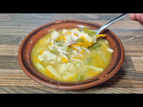 Turkish Chicken Soup! One plate will never be enough! Delicious and healthy soup recipe!