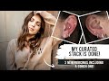 I FINISHED MY CURATED EAR STACK *3 NEW PIERCINGS* | MELSOLDERA