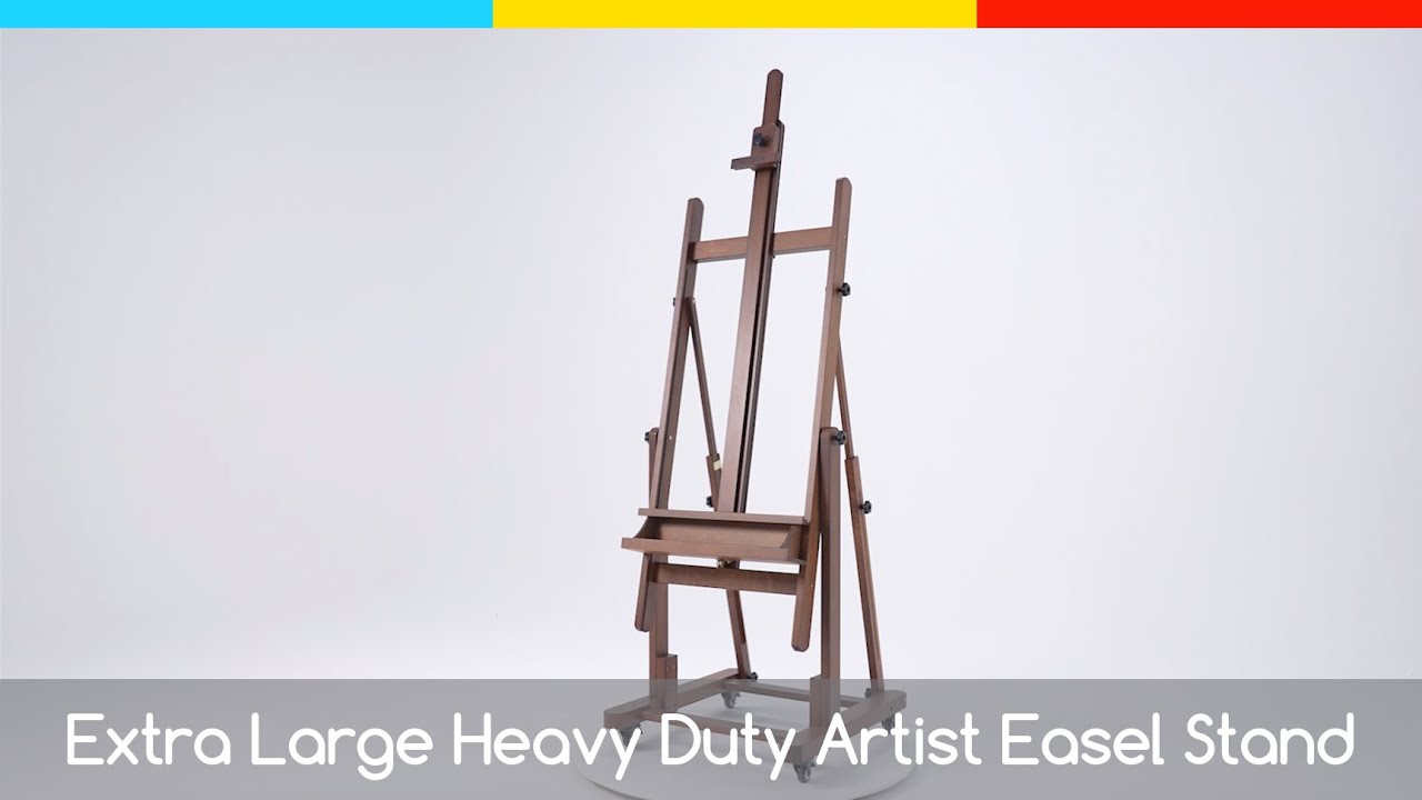 MEEDEN Extra Large Heavy Duty Artist Easel Stand-Walnut- W11 