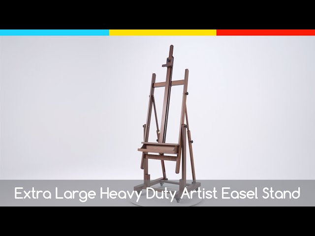 MEEDEN Extra Large Heavy Duty Artist Easel Stand-Walnut- W11 