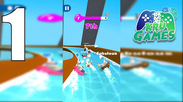 Slippery Slides Gameplay Walkthrough #1 Level 1 ~ 7 (Android, IOS)