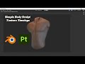 Blender Simple Body Texturing and Baking Workflow #blender #blender4