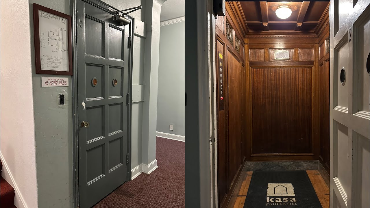 Beautiful Antique Spencer Traction elevator @ Bishop Apartments - Berkeley, CA