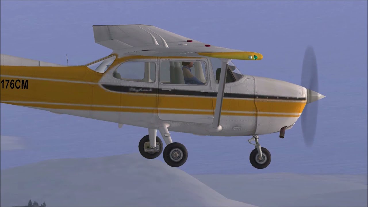 CESSNA SKYHAWK -  LANDING SITKA ROCKY GUTIERREZ AIRPORT (ALASKA)