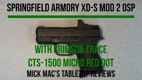 Springfield Armory XD-S Mod 2 OSP 9mm Sub-Compact Pistol Tabletop Review - Episode #202521