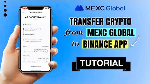 How to TRANSFER crypto from MEXC to Binance Exchange | App Tutorial