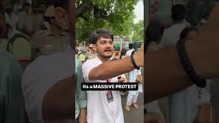 🚨 Massive Protest at Parliament Street | AAP Members Join in Support | Ground Report #cjp #news
