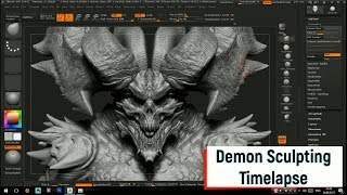 Demon Sculpting Timelapse