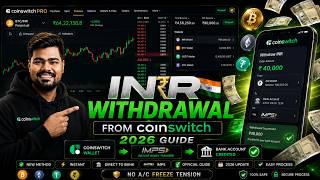 CoinSwitch INR Withdrawal 2026 🇮🇳 Instant Bank Transfer | Step by Step Guide | No AC Freeze Tension