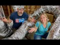 Flexible Duct Work Installation - Building our Home in the Mountains