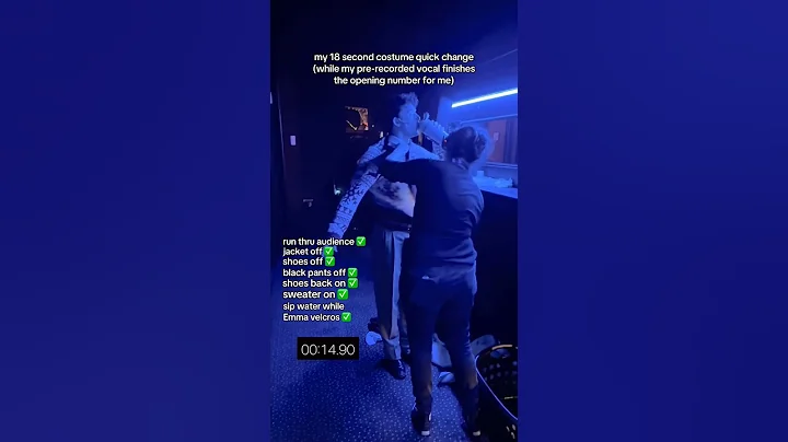 my 18 second costume change while my voice plays onstage 😳 #actor #pov #theatre #backstage #costume