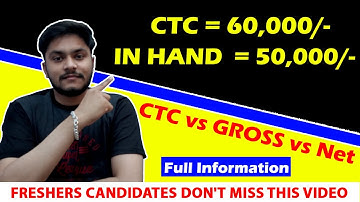 CTC vs Gross Salary vs In Hand Salary (Net Salary) What is CTC ? क्या है? || HR BRIDGE ||