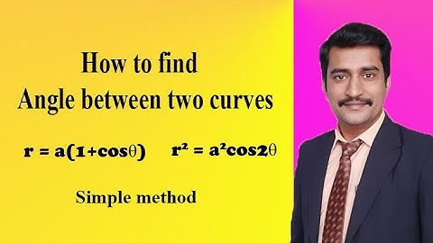 How to find the angle between two following curves