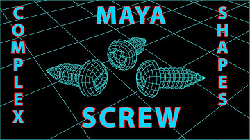 How to Model Screw in Maya - Beginner Tutorial