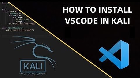 how to install visual studio code in kali linux