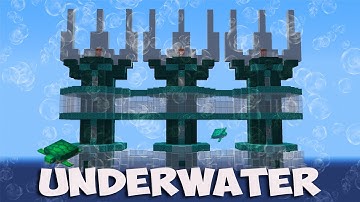 Minecraft: How to Build An Underwater Secret Base Tutorial (#2) - (Trident House)