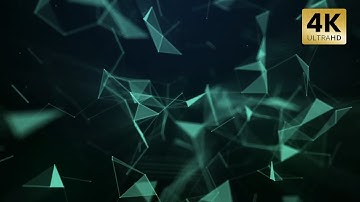 Plexus Green Animation Background Royalty Free Template