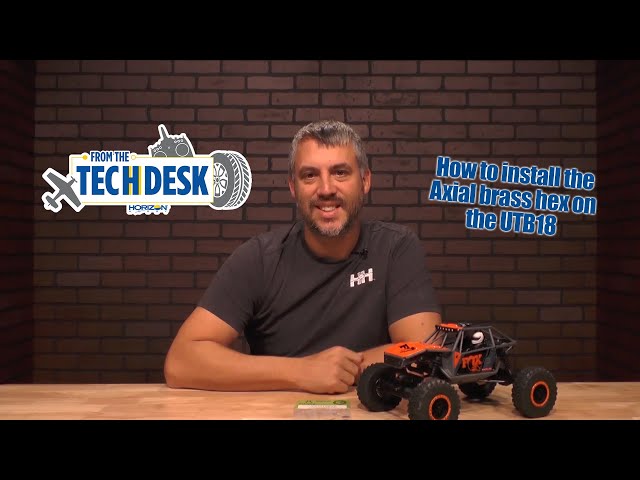 How to install the Axial brass hex on the UTB18