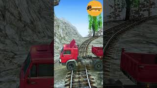 MUDRUNNER SPINTIRES Eps 275. Blue Log Hauler Saves Stuck KamAZ/Tractor Train on Railroad