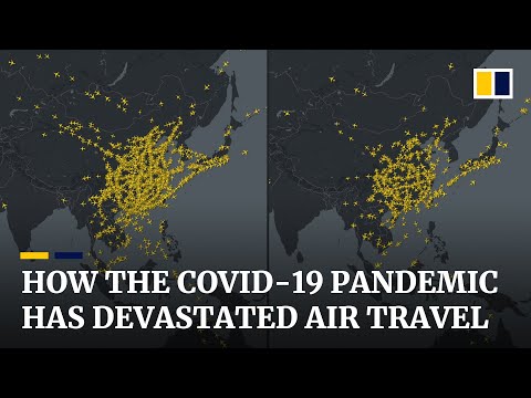 Tracking the massive impact of the Covid-19 pandemic on the world’s airline industry in early 2020