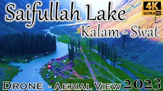 Saifullah Lake, Kalam - Swat, Pakistan 2023 - Drone Aerial View 4K