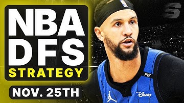 NBA DFS Strategy VOD Tuesday 11/25/25 | DraftKings & FanDuel NBA