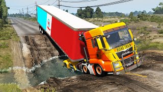 Trucks vs Potholes #15 | BeamNG.DRIVE