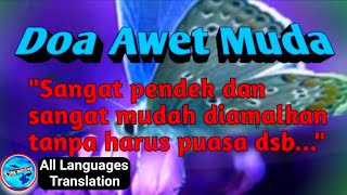 Doa Awet Muda