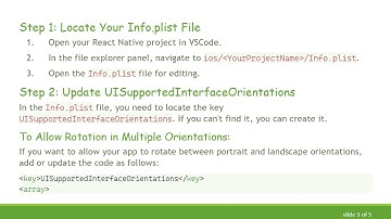 How to Disable App Rotation in React Native iOS Without Xcode