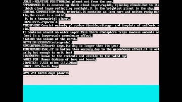 SOLAR SYSTEM IN C FOR USING GRAPHIC.H TUBRO C
