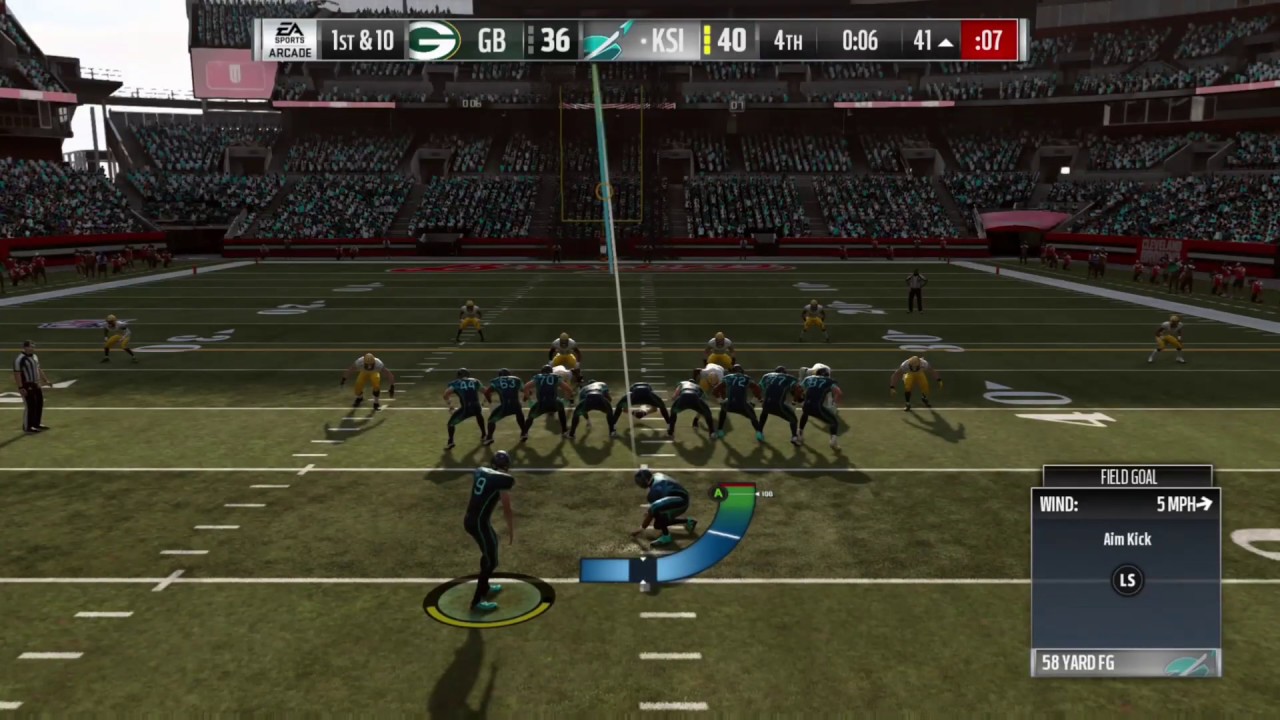 First kick with position hero Justin tucker (madden 19)