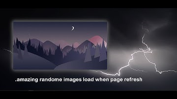 Awesome CSS JS random image loader when page refresh using only HTML CSS JS