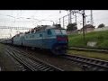 Электровоз ЧС8-006 с пассажирским поездом перед станцией Львов