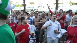 England fans sing