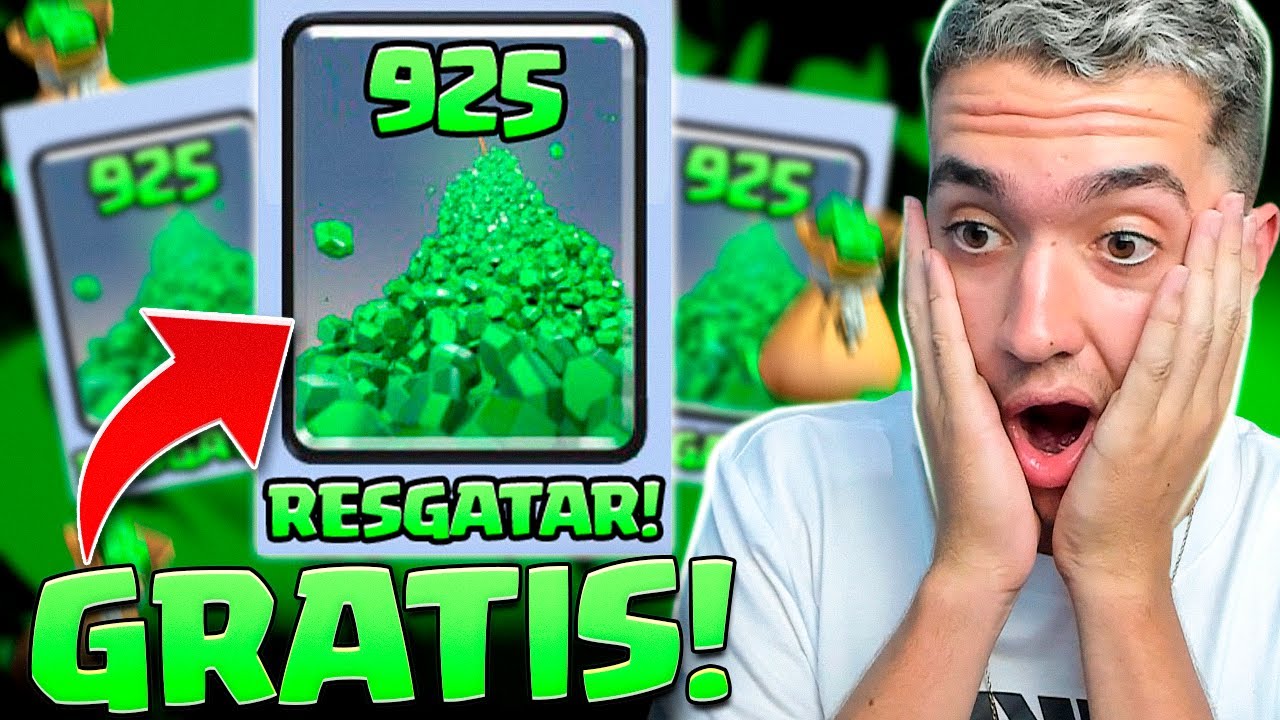 CLASH ROYALE VAI DAR 925 GEMAS GRÁTIS E SAIBA COMO RESGATAR! - YouTube
