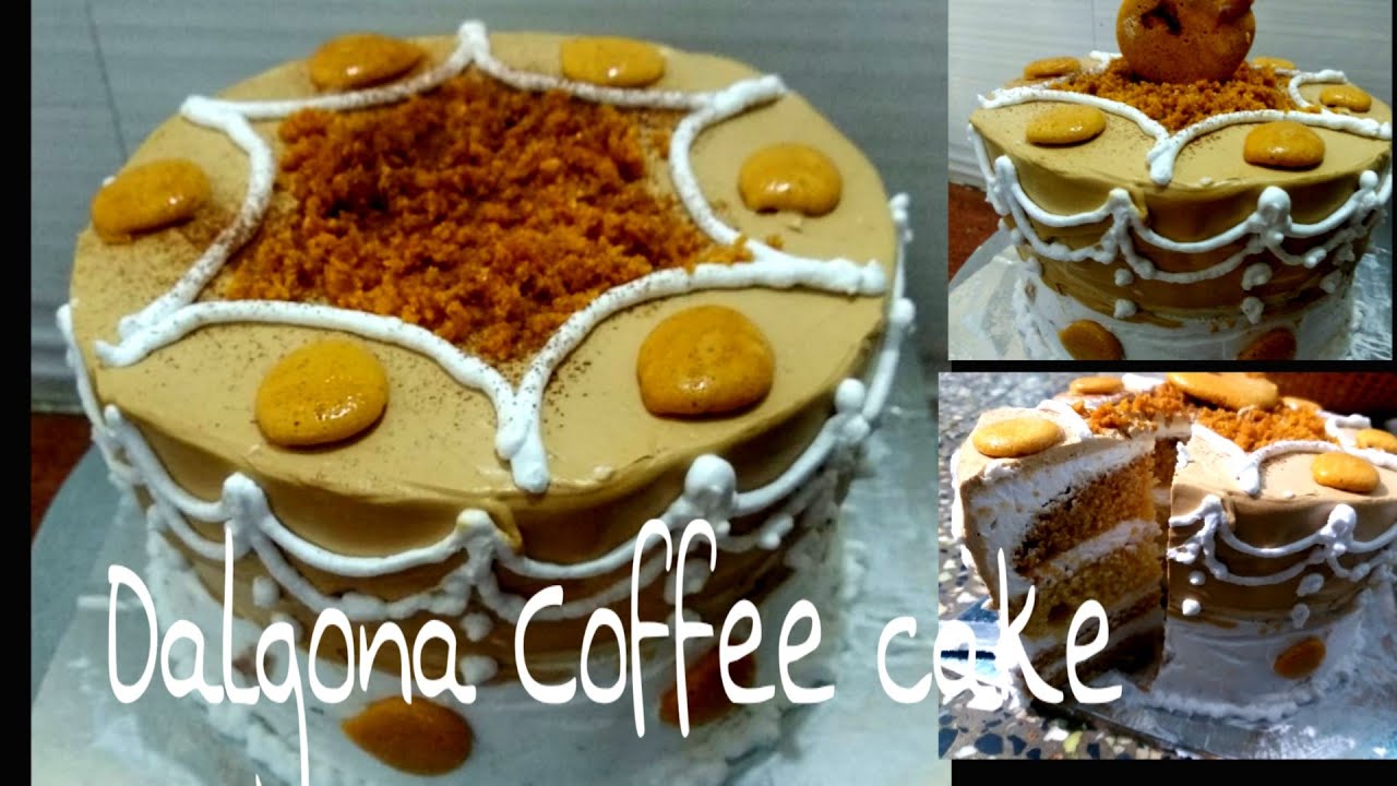 Dalgona Coffee cake recipe in Marathi/ Eggless Dalgona ...