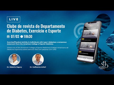 [07/03, às 18h30] Clube de revista do Departamento de Diabetes, Exercício e Esporte