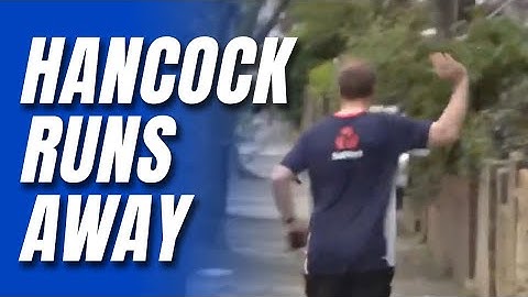 Happy Hancock Runs Away from Cummings Questioning