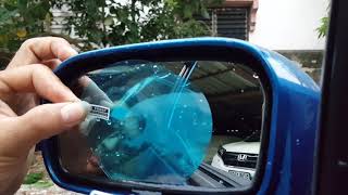 วิธีการติดฟิมล์กันฝ้าและละอองน้ำกระจกมองข้างรถยนต์